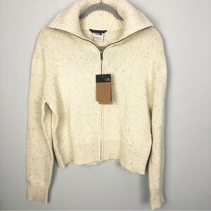 THE NORTH FACE | NEW Crestview Full Zip Sweater in Bleached Sand Women’s Size M